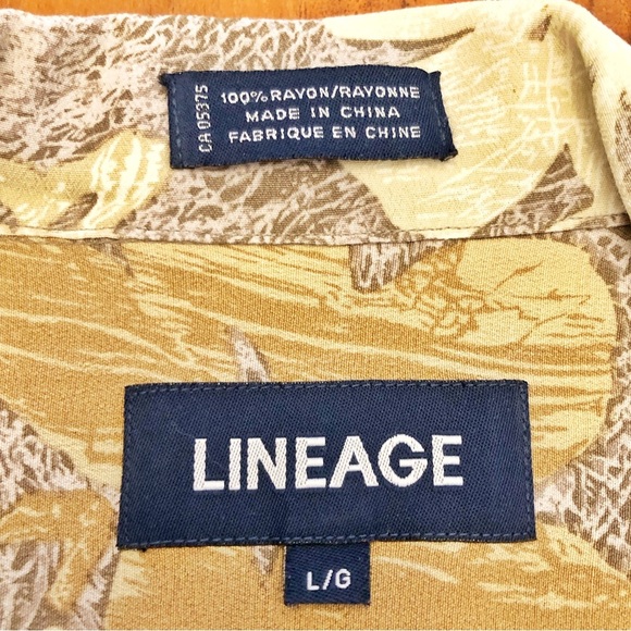 LINEAGE Patterns Floral Hippie Oversized Short Sleeves Button Down Shirt Blouse. - Picture 4 of 12